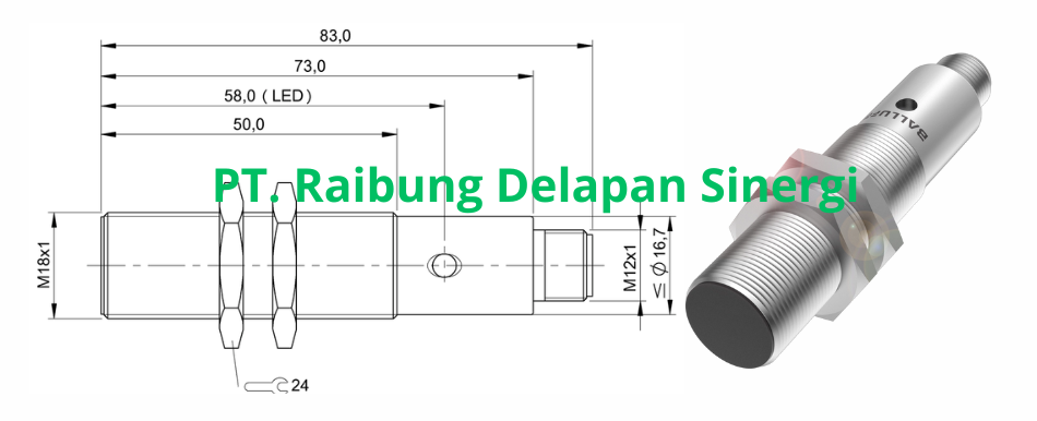 Jual Balluff Inductive Sensor BES 515-326-S4-C Balluff Inductive Sensor BES 515-326-S4-C