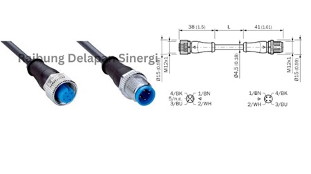 Connector Cable Sick YF2A14-C60UB3M2A14