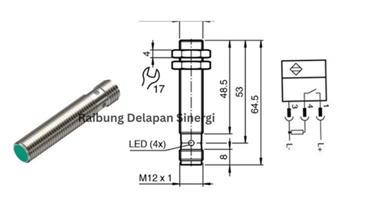 Sensor Pepperl Fuchs NBB2-12GM50-E2-V1