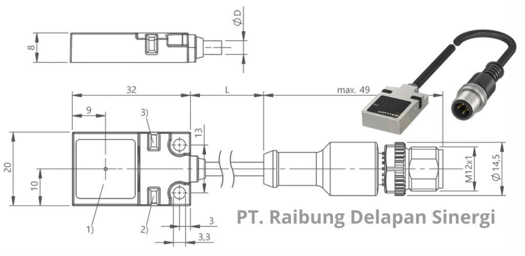 BES01W2 Balluff Sensor Inductive BES01W2 Balluff Sensor Inductive